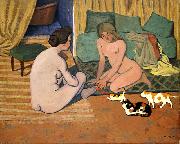 Femmes nues aux chats, Felix Vallotton